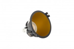 DK3026-BG Встраиваемый светильник, IP 20, 10 Вт, GU5.3, LED, черный/золотой, пластик в Белоярском - beloyarskiy.mebel24.online | фото 4