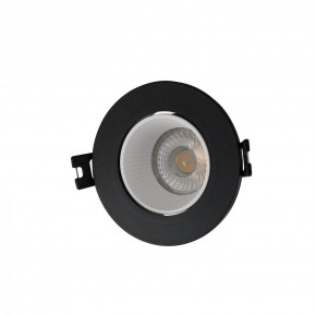 DK3061-BK+WH Встраиваемый светильник, IP 20, 10 Вт, GU5.3, LED, черный/белый, пластик в Белоярском - beloyarskiy.mebel24.online | фото 1