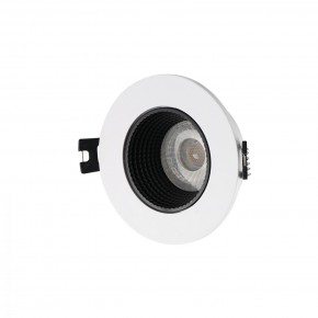 DK3061-WH+BK Встраиваемый светильник, IP 20, 10 Вт, GU5.3, LED, белый/черный, пластик в Белоярском - beloyarskiy.mebel24.online | фото 1