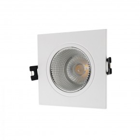 DK3071-WH+CH Встраиваемый светильник, IP 20, 10 Вт, GU5.3, LED, белый/хром, пластик в Белоярском - beloyarskiy.mebel24.online | фото