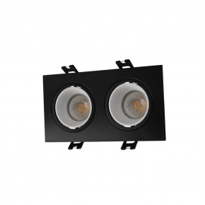 DK3072-BK+WH Встраиваемый светильник, IP 20, 10 Вт, GU5.3, LED, черный/белый, пластик в Белоярском - beloyarskiy.mebel24.online | фото 1