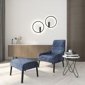 DK5035-BK Бра ROUND со светодиодом, IP20, 24W, 3000/4000/6500K, черный, алюминий в Белоярском - beloyarskiy.mebel24.online | фото 8