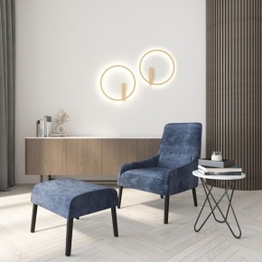 DK5035-SG Бра ROUND со светодиодом, IP20, 24W, 3000/4000/6500K, матовое золото, алюминий в Белоярском - beloyarskiy.mebel24.online | фото