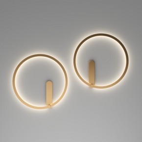 DK5035-SG Бра ROUND со светодиодом, IP20, 24W, 3000/4000/6500K, матовое золото, алюминий в Белоярском - beloyarskiy.mebel24.online | фото 7
