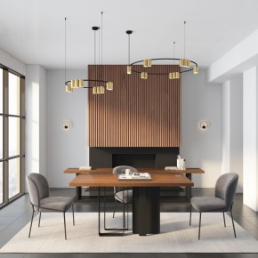 DK5060-BK+SG Бра ORBIT, IP20, 3000К, LED, 10 Вт, черный + сатинированное золото, алюминий в Белоярском - beloyarskiy.mebel24.online | фото 6