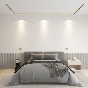 DK5072-SB Бра SHINE WALL со светодиодом, D104*H68, IP20, 3000К, 3W, RA?90, сатинированная латунь, алюминий в Белоярском - beloyarskiy.mebel24.online | фото 4