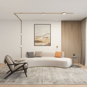 DK5072-SB Бра SHINE WALL со светодиодом, D104*H68, IP20, 3000К, 3W, RA?90, сатинированная латунь, алюминий в Белоярском - beloyarskiy.mebel24.online | фото 5