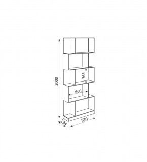 Дуглас (подростковая) М05 Стеллаж в Белоярском - beloyarskiy.mebel24.online | фото 2