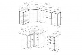 ДЮНА Кухонный гарнитур Оптима 5 (1200*2000 мм) в Белоярском - beloyarskiy.mebel24.online | фото 2