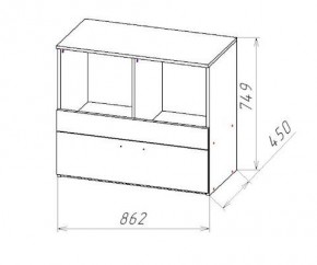 ГЕОМЕТРИЯ ГМТ.08 комод в Белоярском - beloyarskiy.mebel24.online | фото 2