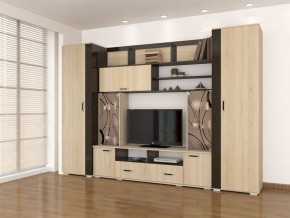 Гостиная Оскар-18-2 дуб сонома-венге в Белоярском - beloyarskiy.mebel24.online | фото