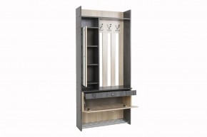 ГРЕТТА Прихожая (дуб сонома/ясень черный) в Белоярском - beloyarskiy.mebel24.online | фото 9