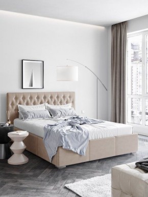 Интерьерная Кровать Октавия Бежевый 1400x2000 в Белоярском - beloyarskiy.mebel24.online | фото