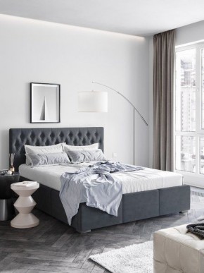 Интерьерная Кровать Октавия Серый 1400x2000 в Белоярском - beloyarskiy.mebel24.online | фото