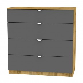 Комод K-93x90x45-1-TR (ДВ-Графит)​​​​​​​ Калисто в Белоярском - beloyarskiy.mebel24.online | фото