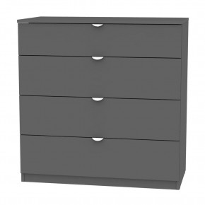Комод K-93x90x45-1-TR (Графит) Калисто в Белоярском - beloyarskiy.mebel24.online | фото