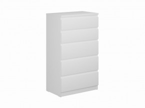 Комод КАСТОР с пятью ящиками, цвет белый в Белоярском - beloyarskiy.mebel24.online | фото