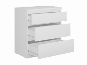 Комод КАСТОР с тремя ящиками, цвет белый в Белоярском - beloyarskiy.mebel24.online | фото 2