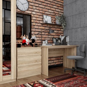 Комод КАСТОР с тремя ящиками, цвет Дуб Сонома в Белоярском - beloyarskiy.mebel24.online | фото 3
