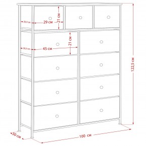 Комод Leset Линкс 11 ящиков (МДФ) в Белоярском - beloyarskiy.mebel24.online | фото 12