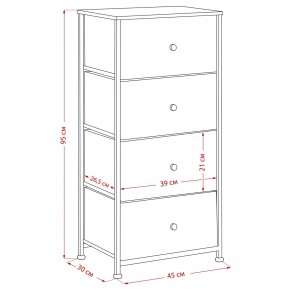 Комод Leset Линкс 4 ящика (МДФ) в Белоярском - beloyarskiy.mebel24.online | фото 12