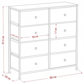 Комод Leset Линкс 8 ящиков (МДФ) в Белоярском - beloyarskiy.mebel24.online | фото 12