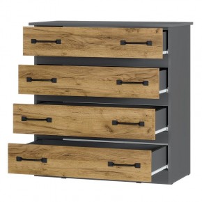 Комод Лофт (графит/крафт) в Белоярском - beloyarskiy.mebel24.online | фото 2