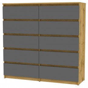 Комод Malta light K154 (ДВ-Графит) в Белоярском - beloyarskiy.mebel24.online | фото