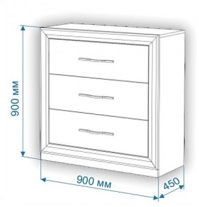 Комод Нобиле Км-90/45 в Белоярском - beloyarskiy.mebel24.online | фото 2