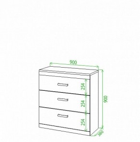 Комод Tiovo Км90 в Белоярском - beloyarskiy.mebel24.online | фото 2