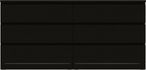 Комод Варма 6Д большой с шестью выдвижными ящиками, цвет ясень черный в Белоярском - beloyarskiy.mebel24.online | фото 2