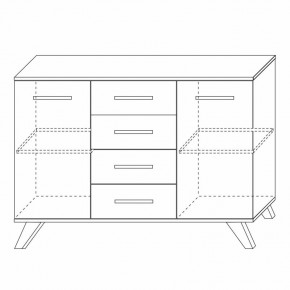 Комодино Вега Скандинавия в Белоярском - beloyarskiy.mebel24.online | фото 5