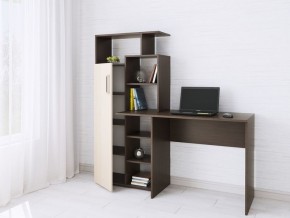 Компьютерный Стол Квартет-7 Дуб молочный/Венге в Белоярском - beloyarskiy.mebel24.online | фото