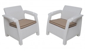 Комплект на балкон Yalta Balcony Set (Ялта) белый в Белоярском - beloyarskiy.mebel24.online | фото 4