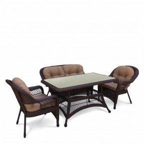 Комплект плетеной мебели T130/LV-520BB-Brown_Beige в Белоярском - beloyarskiy.mebel24.online | фото 1