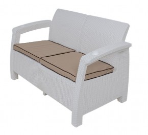 Комплект уличной мебели Yalta Premium Terrace Set (Ялта) белый (+подушки под спину) в Белоярском - beloyarskiy.mebel24.online | фото 2