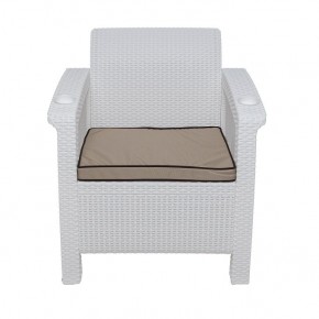 Комплект уличной мебели Yalta Premium Terrace Set (Ялта) белый (+подушки под спину) в Белоярском - beloyarskiy.mebel24.online | фото 6