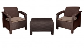 Комплект уличной мебели Yalta Premium Terrace Triple Set (Ялта) шоколадный (+подушки под спину) в Белоярском - beloyarskiy.mebel24.online | фото 7