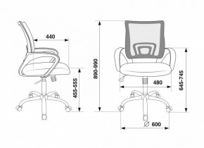 Кресло компьютерное CH-695N/SL/BL/TW-11 в Белоярском - beloyarskiy.mebel24.online | фото 6