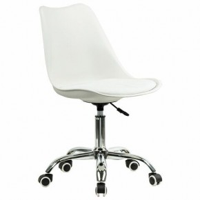 Кресло стул BRABIX "Eames MG-310 CH", хром, пластик белый, экокожа белая, 532923 в Белоярском - beloyarskiy.mebel24.online | фото 2