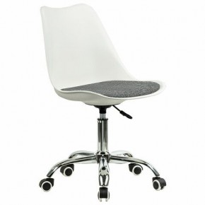 Кресло стул BRABIX "Eames MG-310 CH", хром, пластик белый, ткань серая, 532924 в Белоярском - beloyarskiy.mebel24.online | фото 2