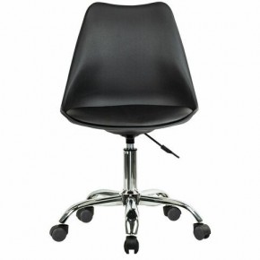 Кресло стул BRABIX "Eames MG-310 CH", хром, пластик черный, экокожа черная, 532925 в Белоярском - beloyarskiy.mebel24.online | фото 1