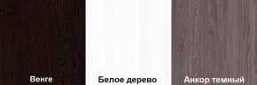 Кровать-чердак Пионер 1 (800*1900) Белое дерево, Анкор темный, Венге в Белоярском - beloyarskiy.mebel24.online | фото 3