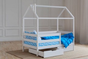 Кровать-домик 80*190 Белый в Белоярском - beloyarskiy.mebel24.online | фото 4
