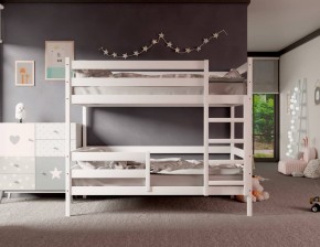 Кровать двухъярусная без крыши 80*190 Белый в Белоярском - beloyarskiy.mebel24.online | фото 2