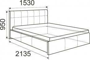 Кровать Лаура с латами Nice White 1400x2000 в Белоярском - beloyarskiy.mebel24.online | фото 2