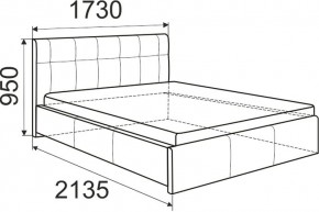 Кровать Лаура с латами Nice White 1600x2000 в Белоярском - beloyarskiy.mebel24.online | фото 3