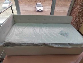 Кровать Зарина угловая Newtone light beige угол левый в Белоярском - beloyarskiy.mebel24.online | фото 1