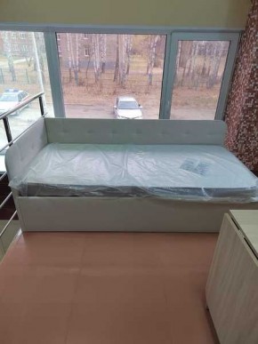 Кровать Зарина угловая Newtone light beige угол левый в Белоярском - beloyarskiy.mebel24.online | фото 3
