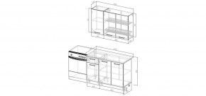 Кухонный гарнитур Антик 1200 (Стол. 38мм) в Белоярском - beloyarskiy.mebel24.online | фото 2